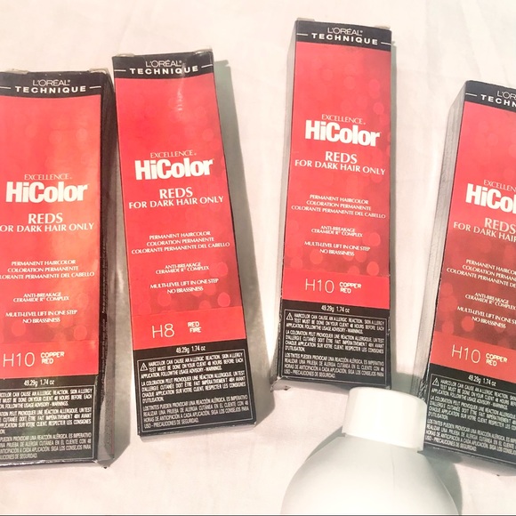 L’Oreal HiColor Bundle. Copper Red & Red Fire Dye Developer + Protein Filler - Picture 3 of 13